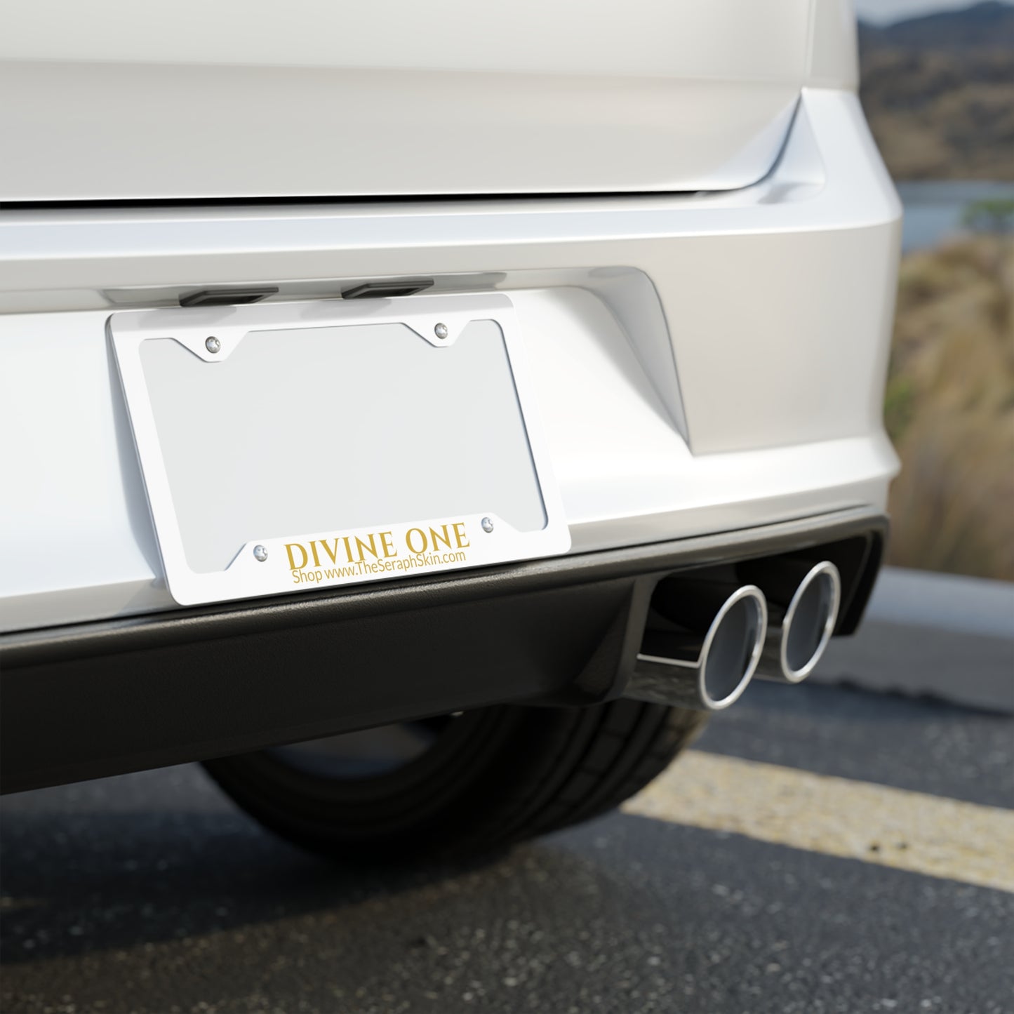 Divine License Plate Frame