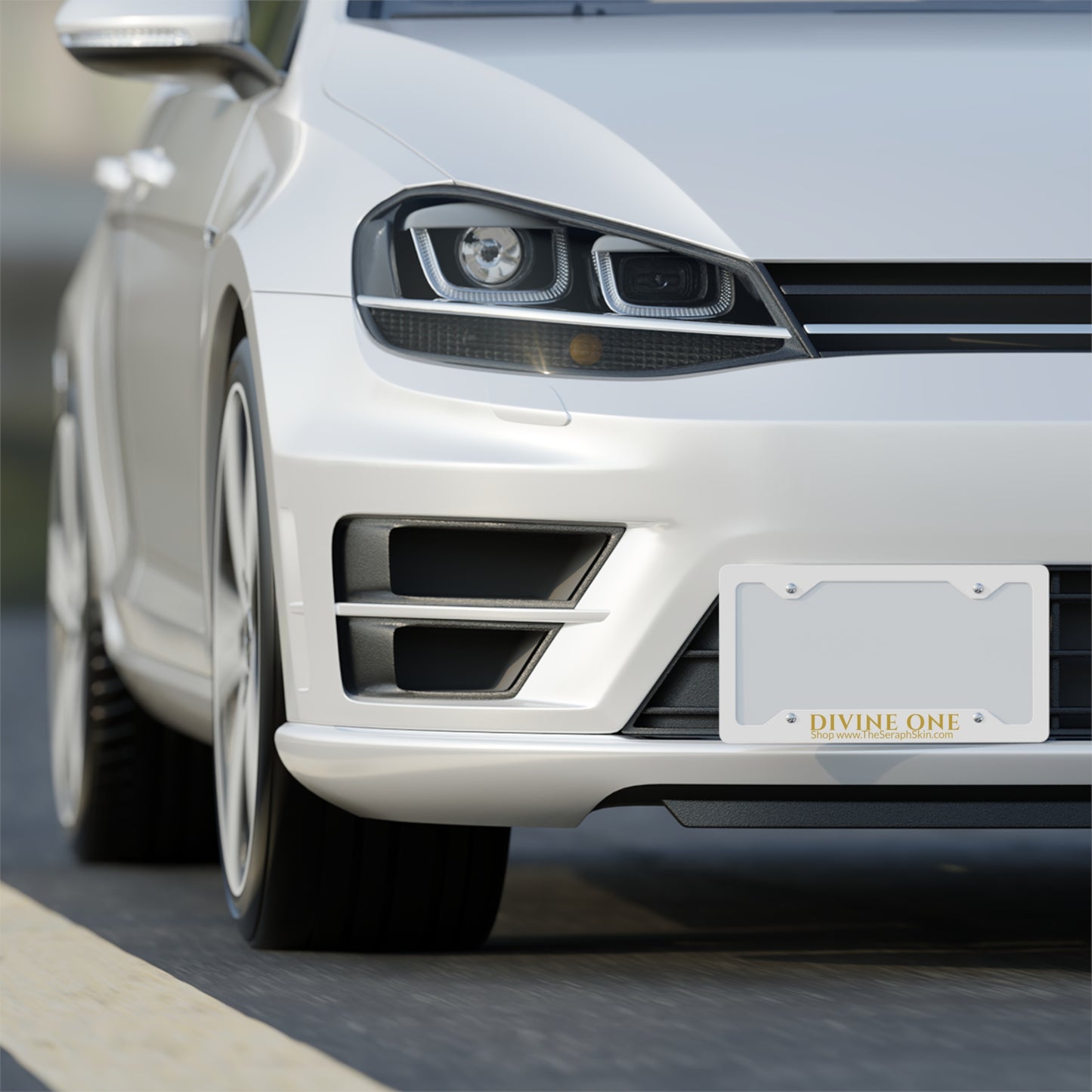 Divine License Plate Frame